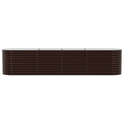Tuin Raised Bed Gegalvaniseerd Staal 400 x 80 x 81 cm Bruin