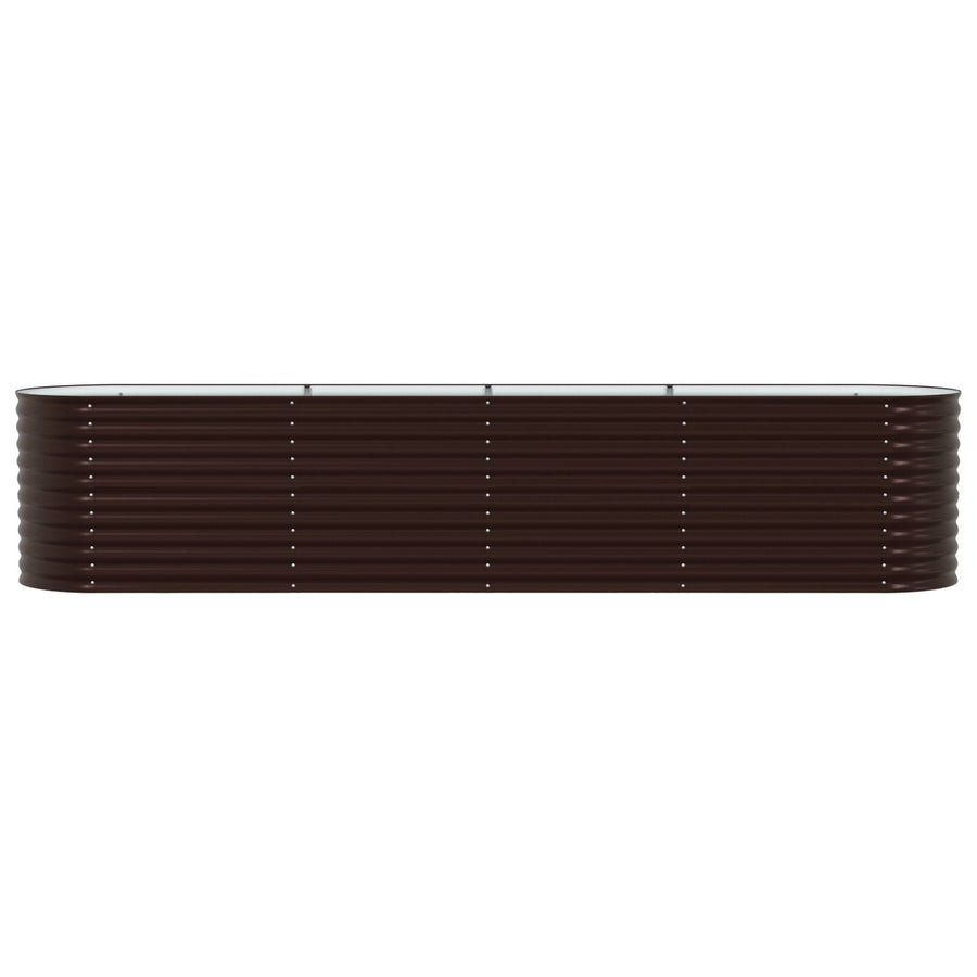 Tuin Raised Bed Gegalvaniseerd Staal 400 x 80 x 81 cm Bruin