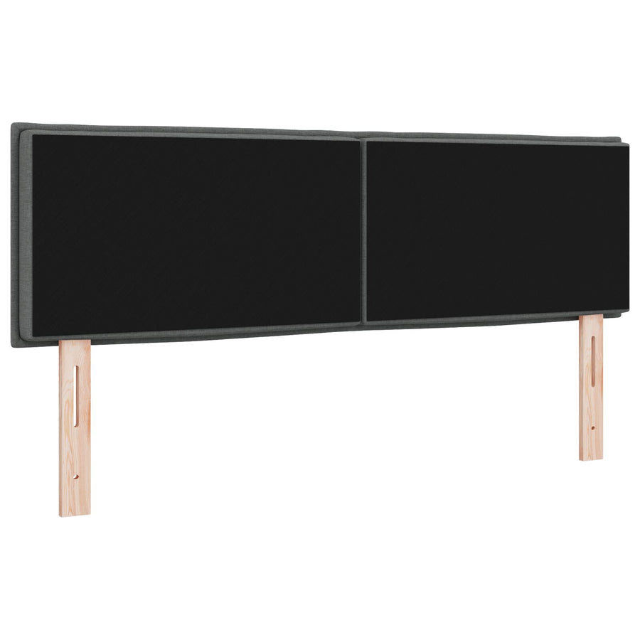 Hoofdbord Lijnontwerp Stof Donkergrijs 160 cm Laag hoofdbord