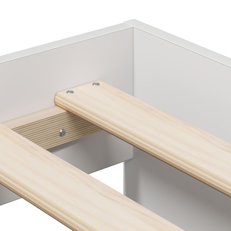 Opslag Bed Frame Wit 75X190 Cm