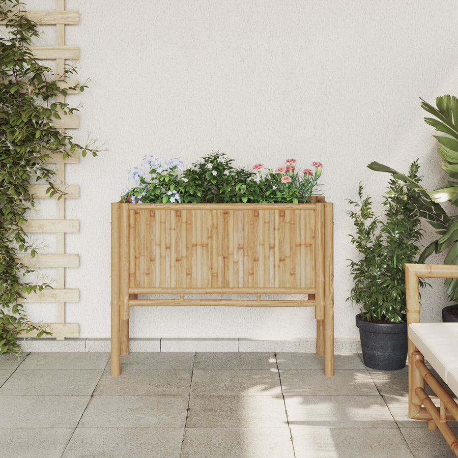 Tuin Verhoogde Bed 90X35X70 Cm Bamboe 90 cm