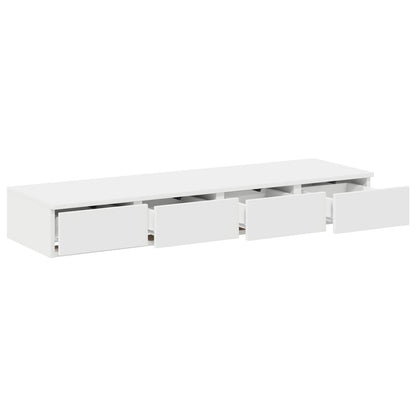 Bedladen Geengineerd Hout Wit 120 x 36,5 x 16,5 cm