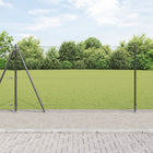 Afrasteringspaal 10 x 1,2 m grijs