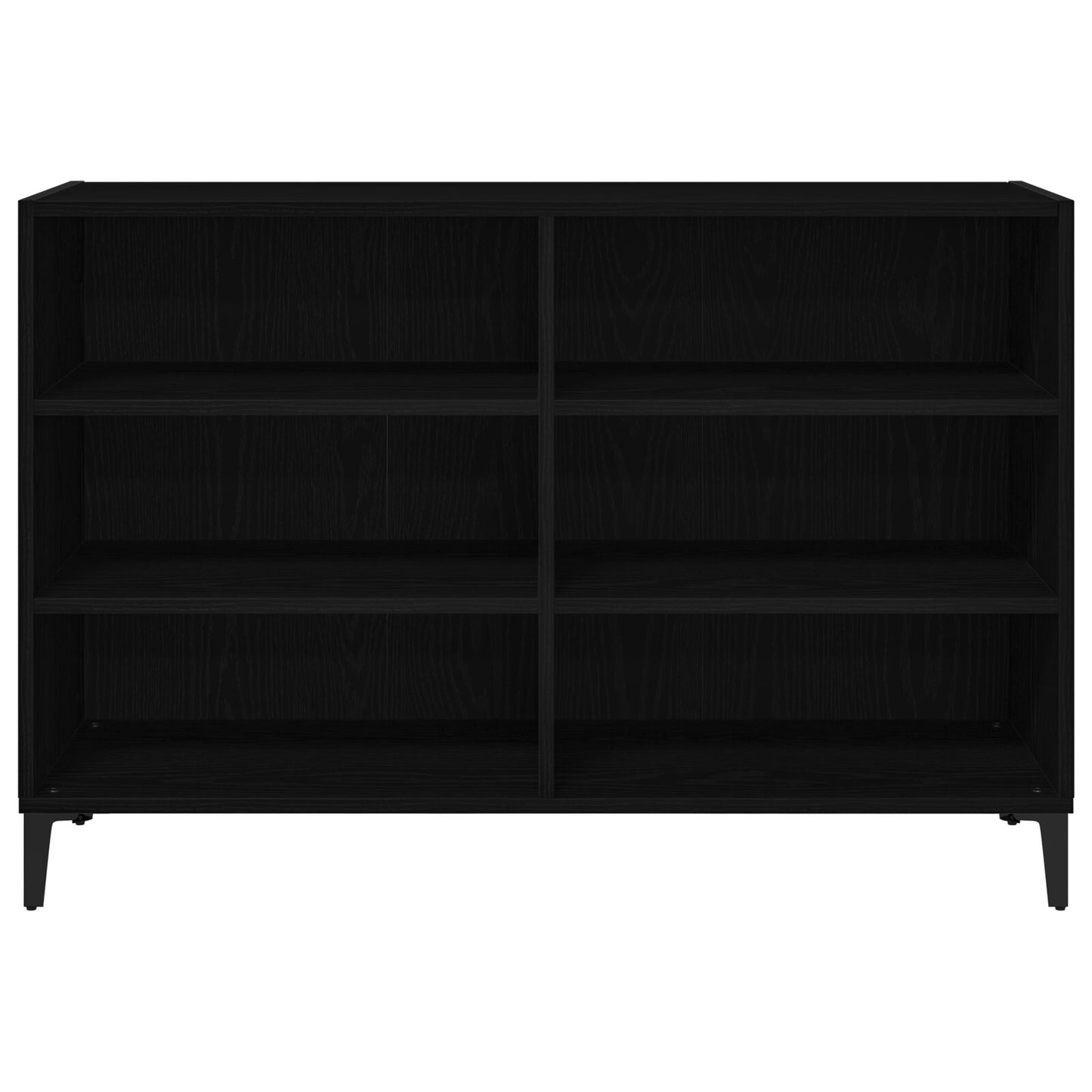 Dressoir Zwart Eiken 103,5X35X70 Cm Gelaagd Hout