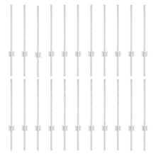 Hekpalen 22 stuks U-Channel Zilver 100 cm Staal