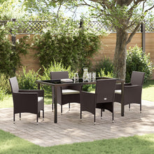 5-Delige Tuin Eetset Bruin Poly Rattan