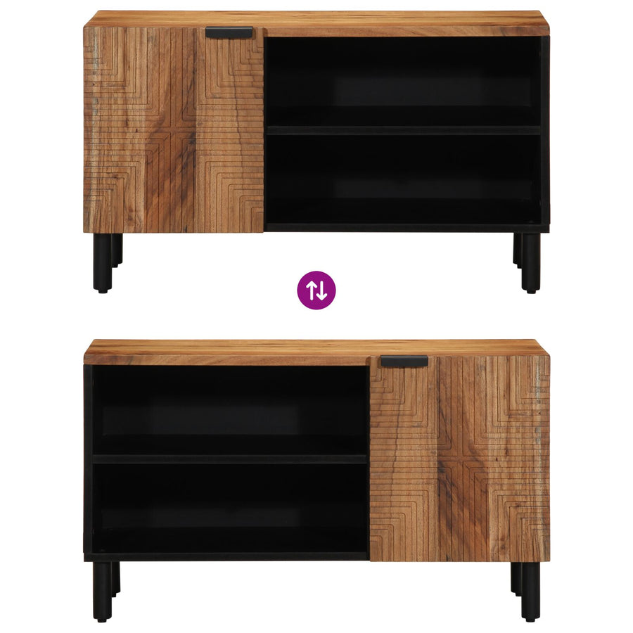 Tv-Kast 80X31,5X46 Cm Massief acaciahout
