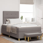 Boxspring bed 120x200 cm taupe met matras