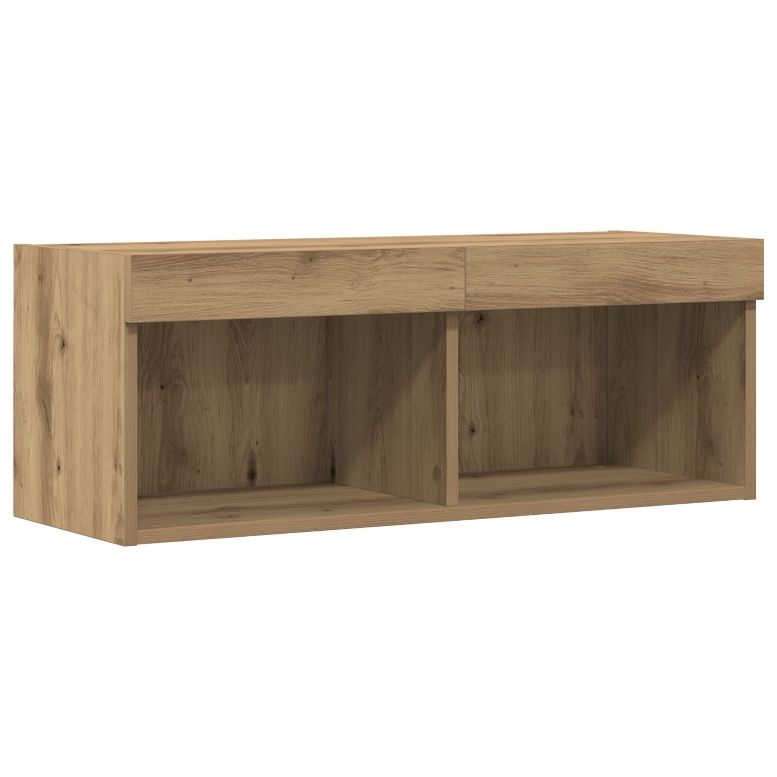 Tv Wandkast Met Led Verlichting 1 Artisan Eiken