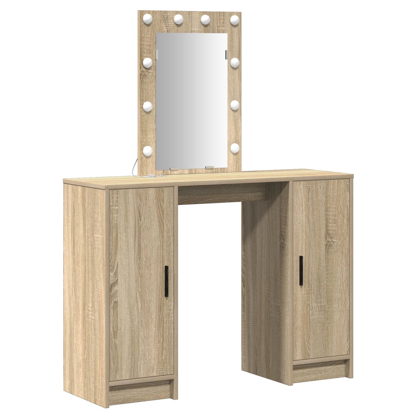 Kaptafel Met Led Verlichting In , 102X33X135 Cm Sonoma eiken
