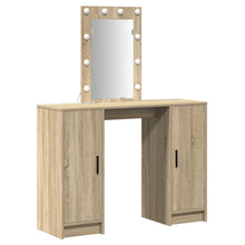 Kaptafel Met Led Verlichting In , 102X33X135 Cm Sonoma eiken
