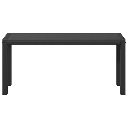 Tuinbank 100 Cm Staal En Wpc Zwart