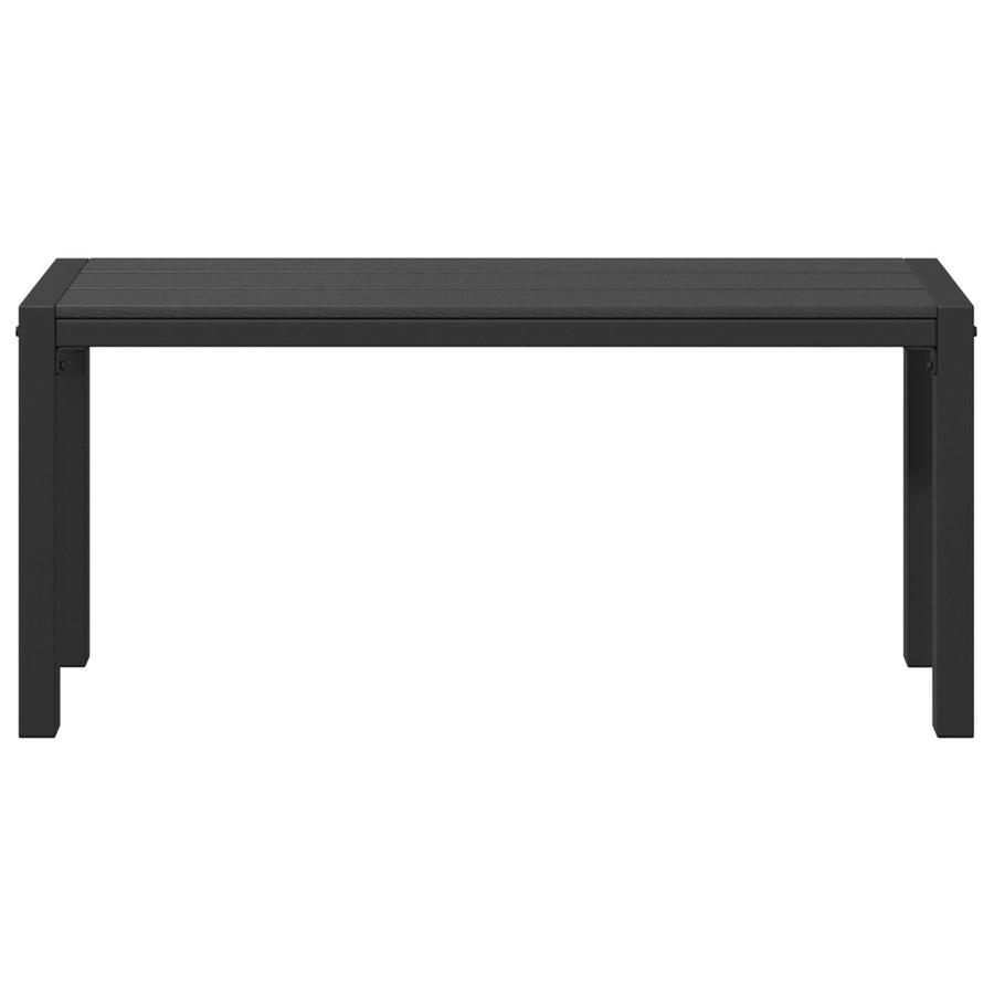 Tuinbank 100 Cm Staal En Wpc Zwart