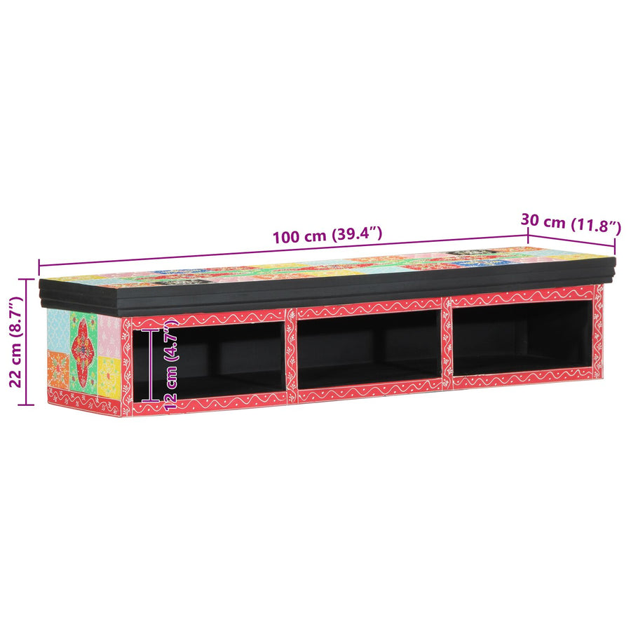Tv Kast Wandgemonteerd Meerkleurig 100X30X22Cm Engineered Wood 100 x 30 x 22 cm