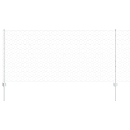 Hekpalen 22 Stuks U-Channel 100 Cm Gegalvaniseerd Staal,  Zeshoekig Hek 1X100 M Gegalvaniseerd Staal