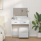 Kaptafel wit 79x41x135 cm met lade