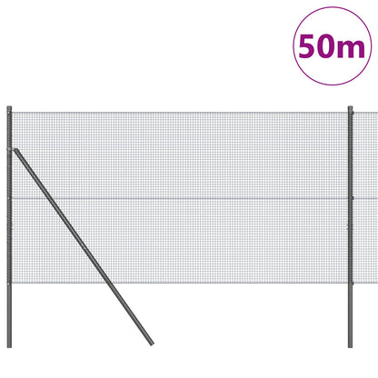 Gelaserd Draadhek Met 13 Palen Grijs 1.2X50 M Staal Gegalvaniseerd Staal