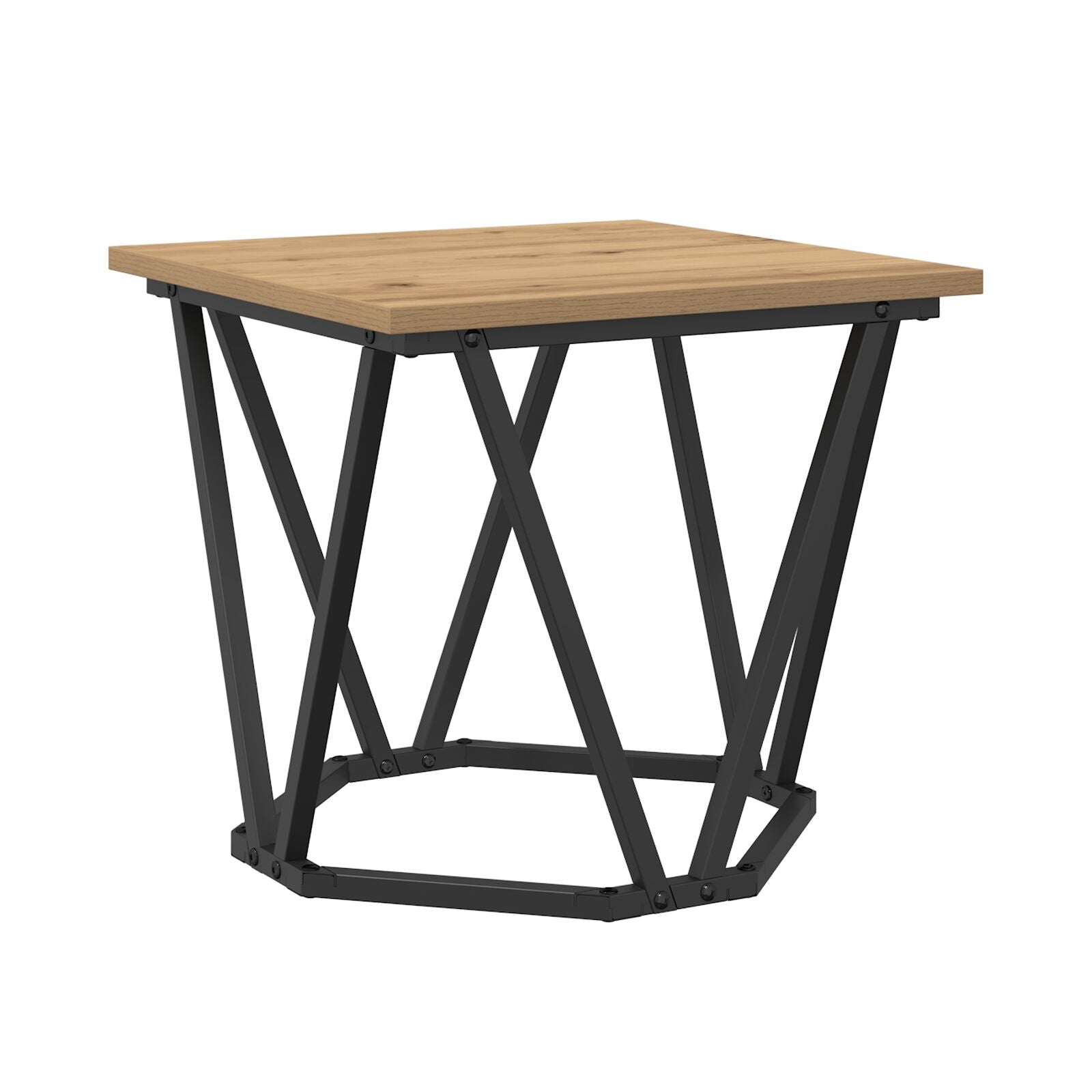 Salontafel Ijzer Pb Eiken
