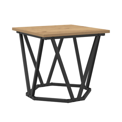 Salontafel Ijzer Pb Eiken
