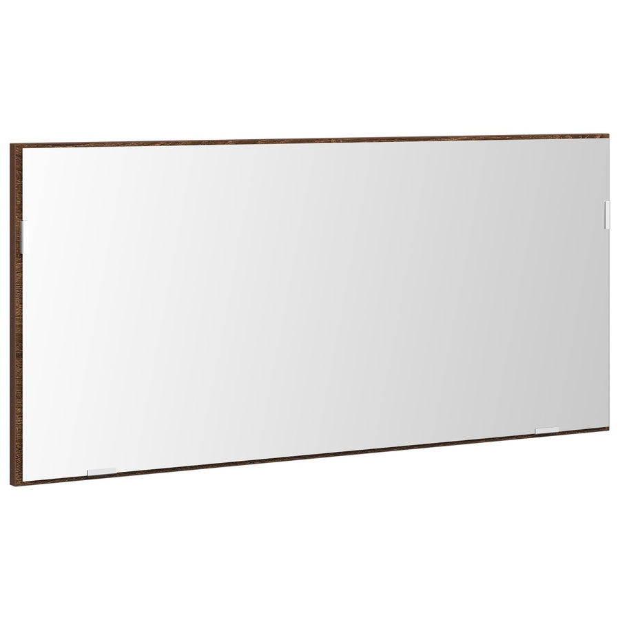 Badkamer Spiegelkast Met Led Licht Bruin Eiken 80X37 Cm