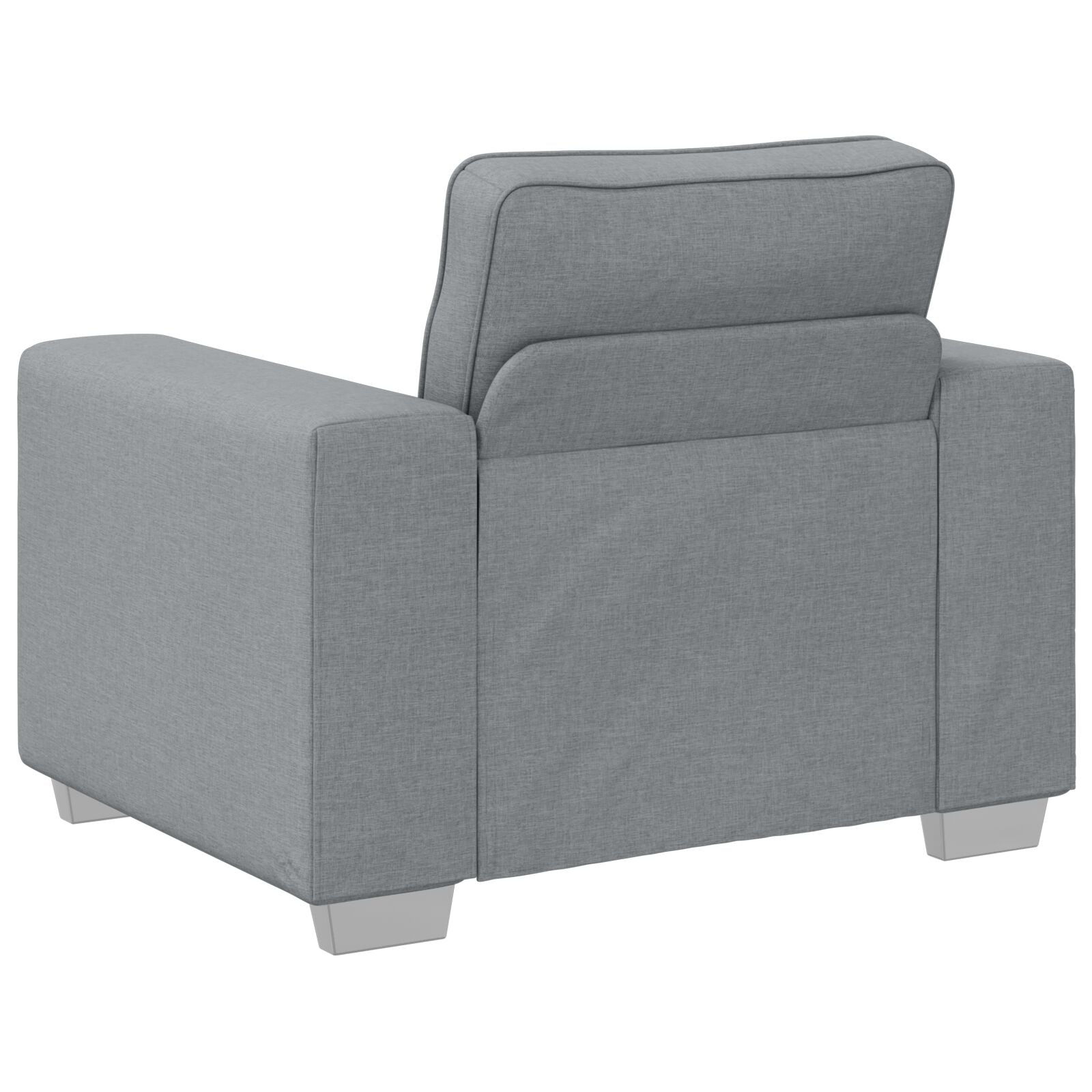 Fauteuil Stoffen Lichtgrijs 59 cm