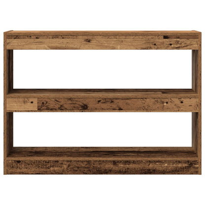 Boekenkast/Roomdivider In Oud Hout, 100X30X72 Cm, Gemaakt Van Engineered Hout