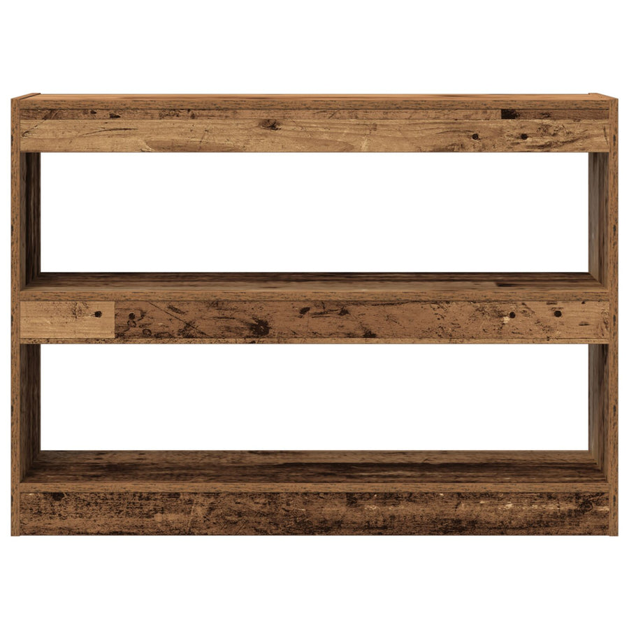 Boekenkast/Roomdivider In Oud Hout, 100X30X72 Cm, Gemaakt Van Engineered Hout
