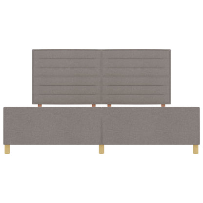 Bedframe Taupe 200X200 Cm Stof Crème