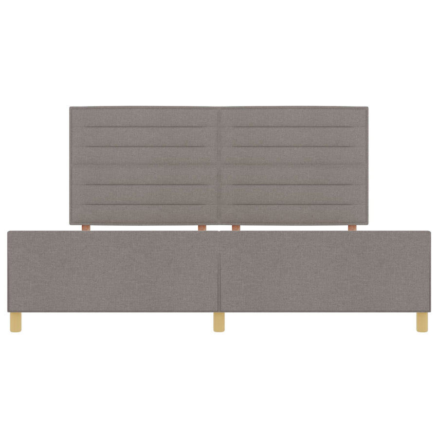 Bedframe Taupe 200X200 Cm Stof Crème