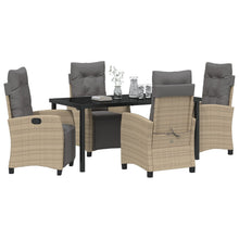 5-Delige Tuin Eetset Beige Poly Rattan