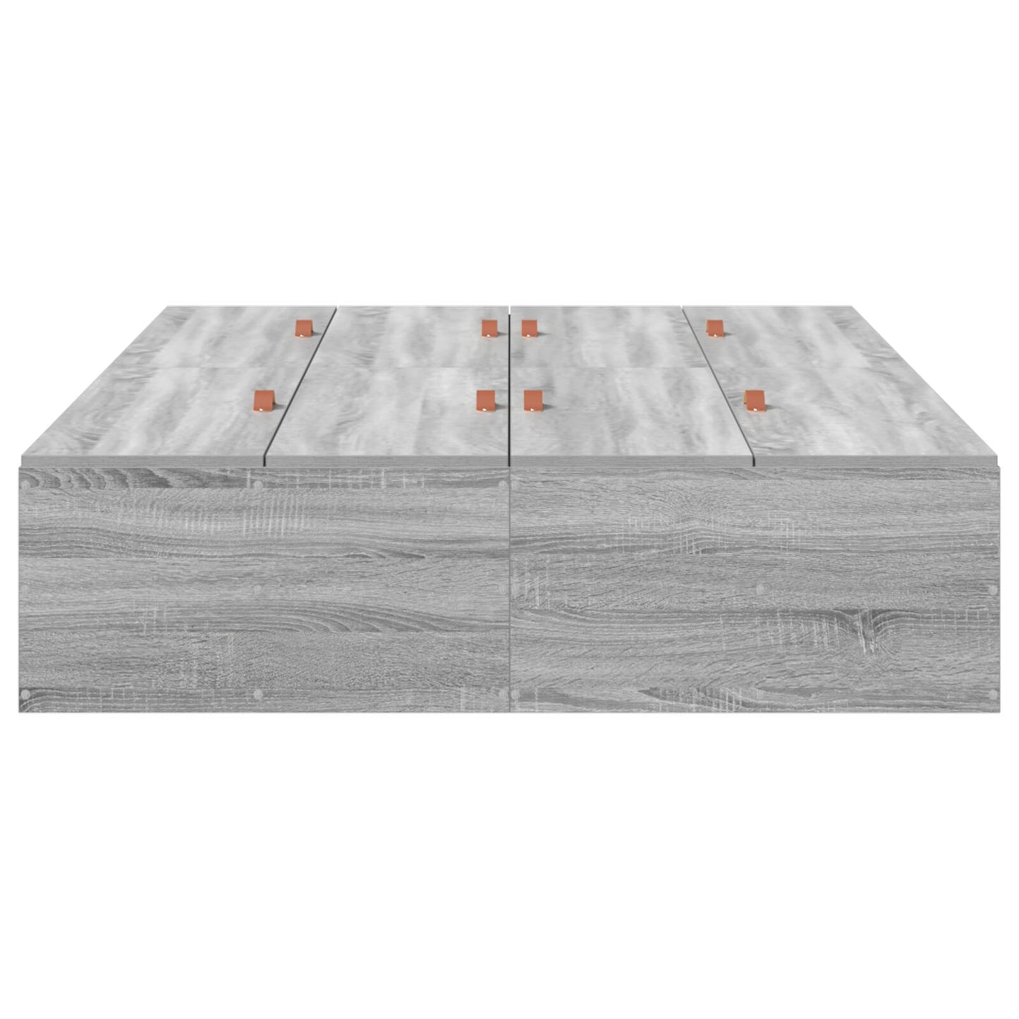Opbergbedframe Grijs Sonoma 120 x 190 cm