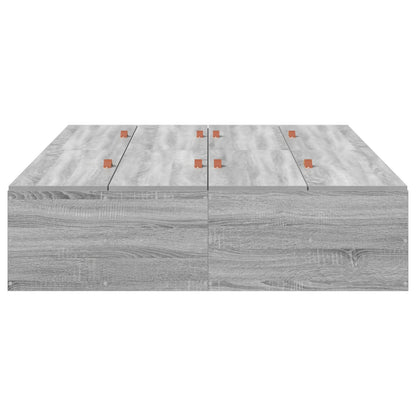 Opbergbedframe Grijs Sonoma 120 x 190 cm