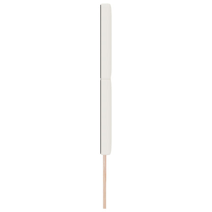 Hoofdbord Effen Design Kordsstoffen Crème 200 cm Hoog hoofdbord