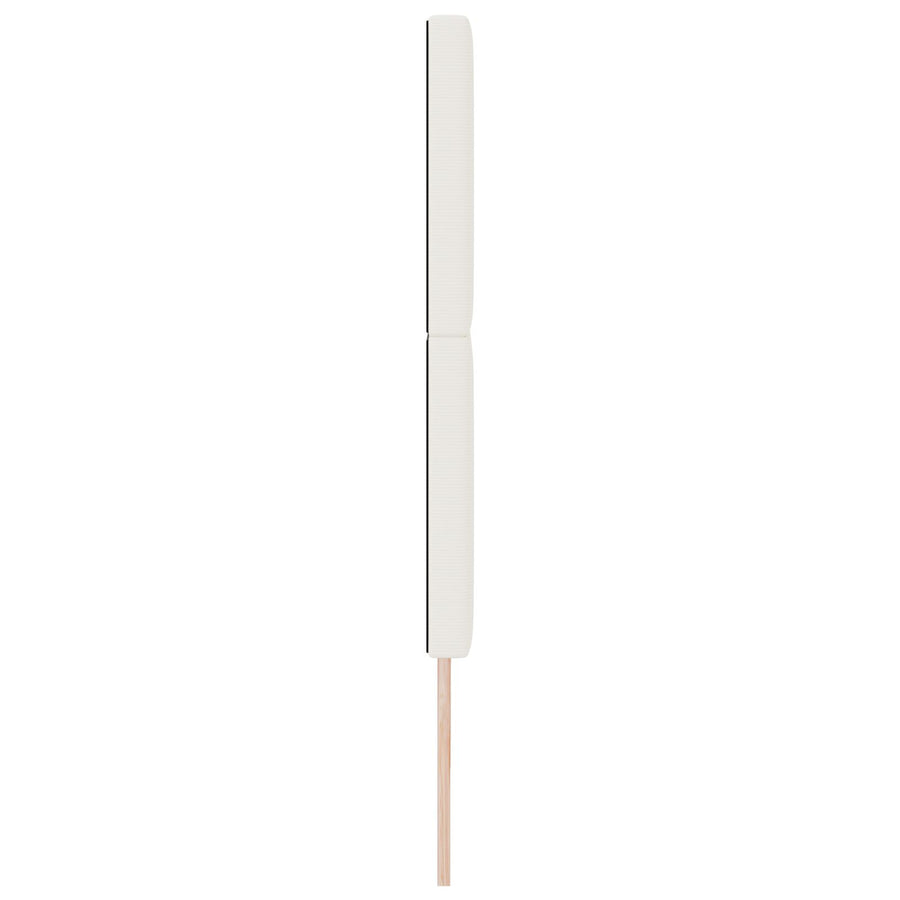 Hoofdbord Effen Design Kordsstoffen Crème 200 cm Hoog hoofdbord