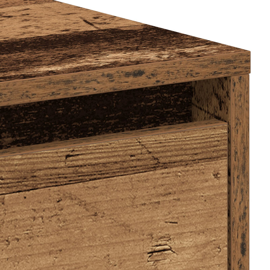 Nachtkastje 2 St Oude Hout 45X34X44,5 Cm Bewerkt Hout Oud hout