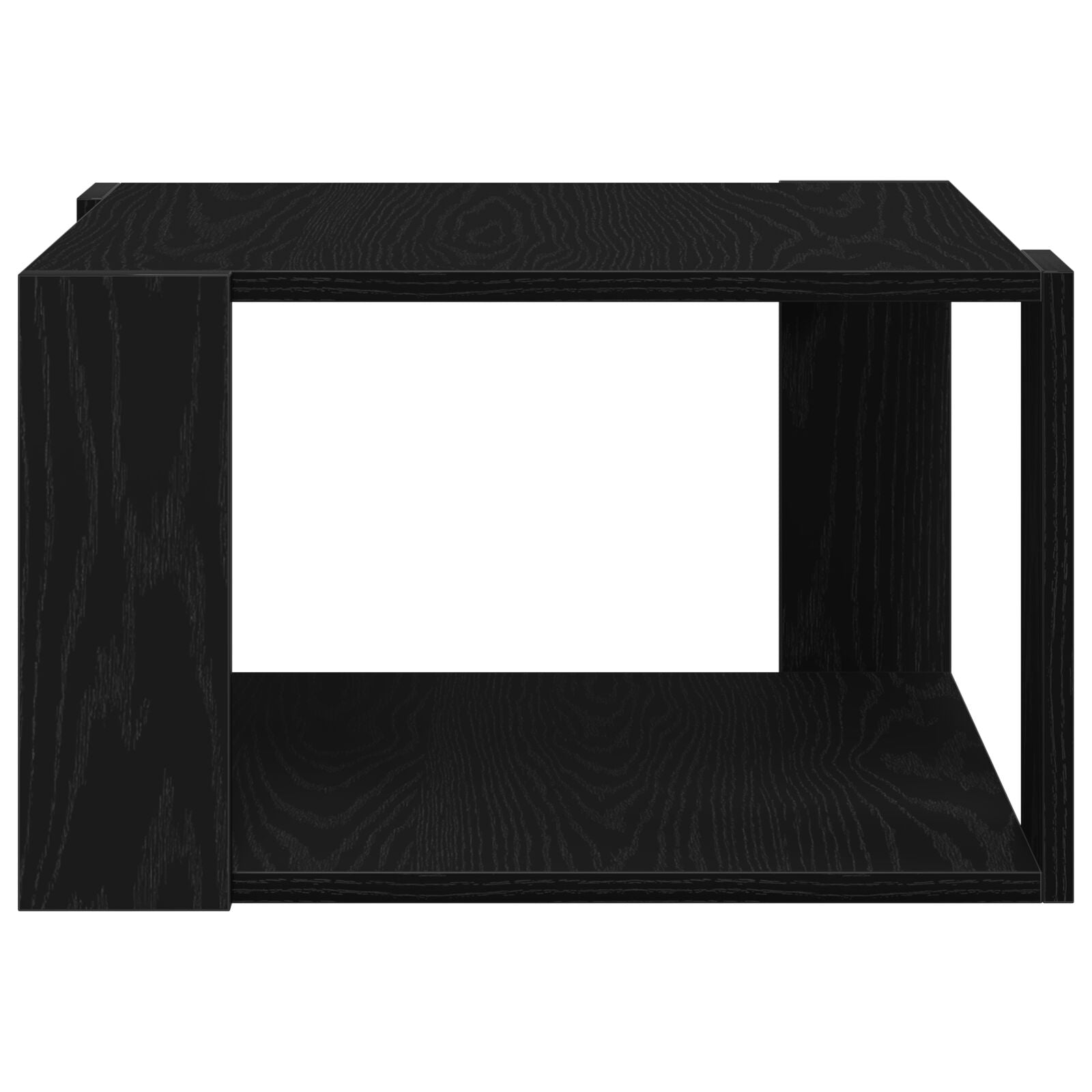 Salontafel Zwart Eiken 85X55X31 Cm Bewerkt Hout