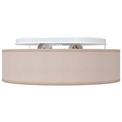Plafondlampen Inbouw Ø 38 Cm Stoffen E27 Ø38 x 13.5 cm Taupe zonder sterrenlampenkap