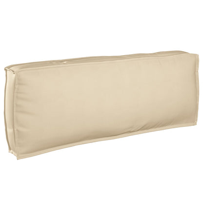 Pallet Kussen Voor Rugsteun 120X40X12 Cm Oxford Stof Beige
