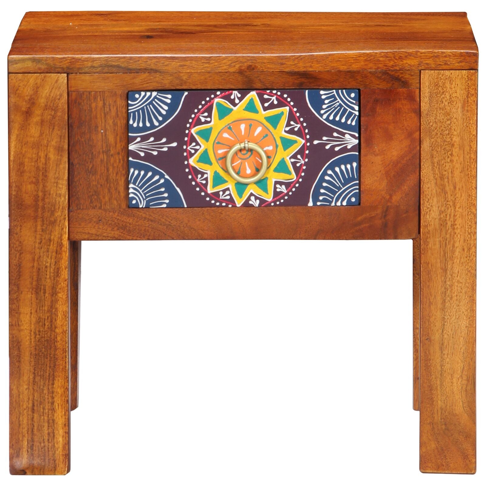 Bijzettafel 40X30X36 Cm Massief Hout Acacia