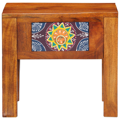 Bijzettafel 40X30X36 Cm Massief Hout Acacia