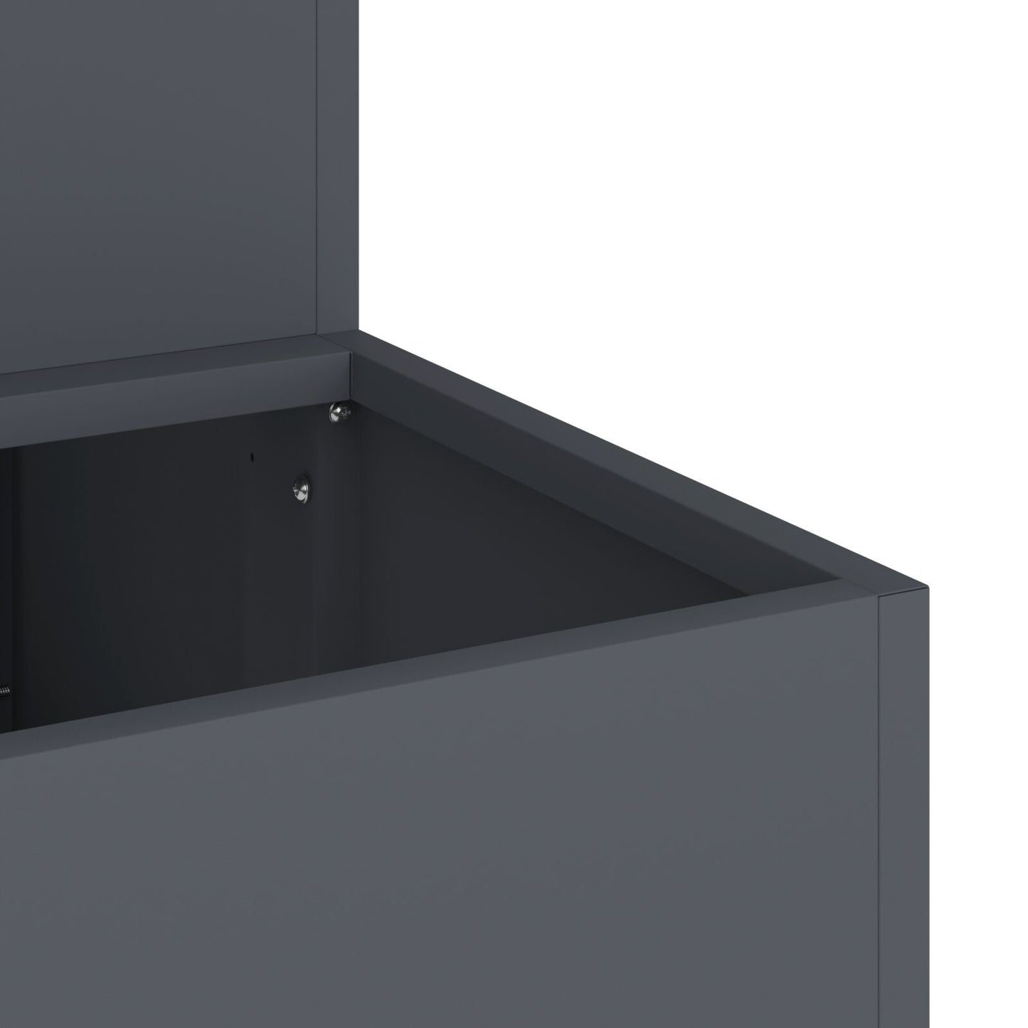 Tuinplanter 2-Niveau Plastic 100 x 60 x 45 cm Anthraciet