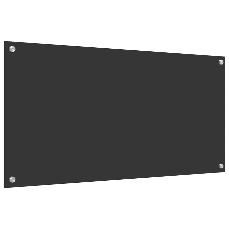 Keukenachterwand 100X50X0,6 Cm Gehard Glas Donkergrijs 100 x 50 cm