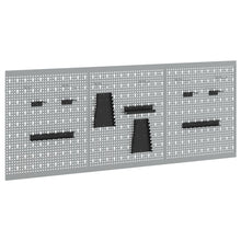 Pegboards - 3-Pack Met 15 Accessoires, Grijs, 150X, Staal 60 cm