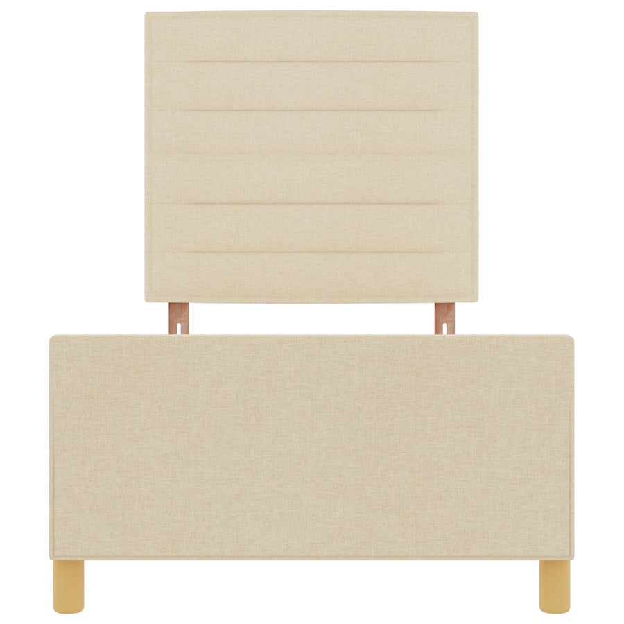 Crème Bedframe 100X200 Cm Stof Crème