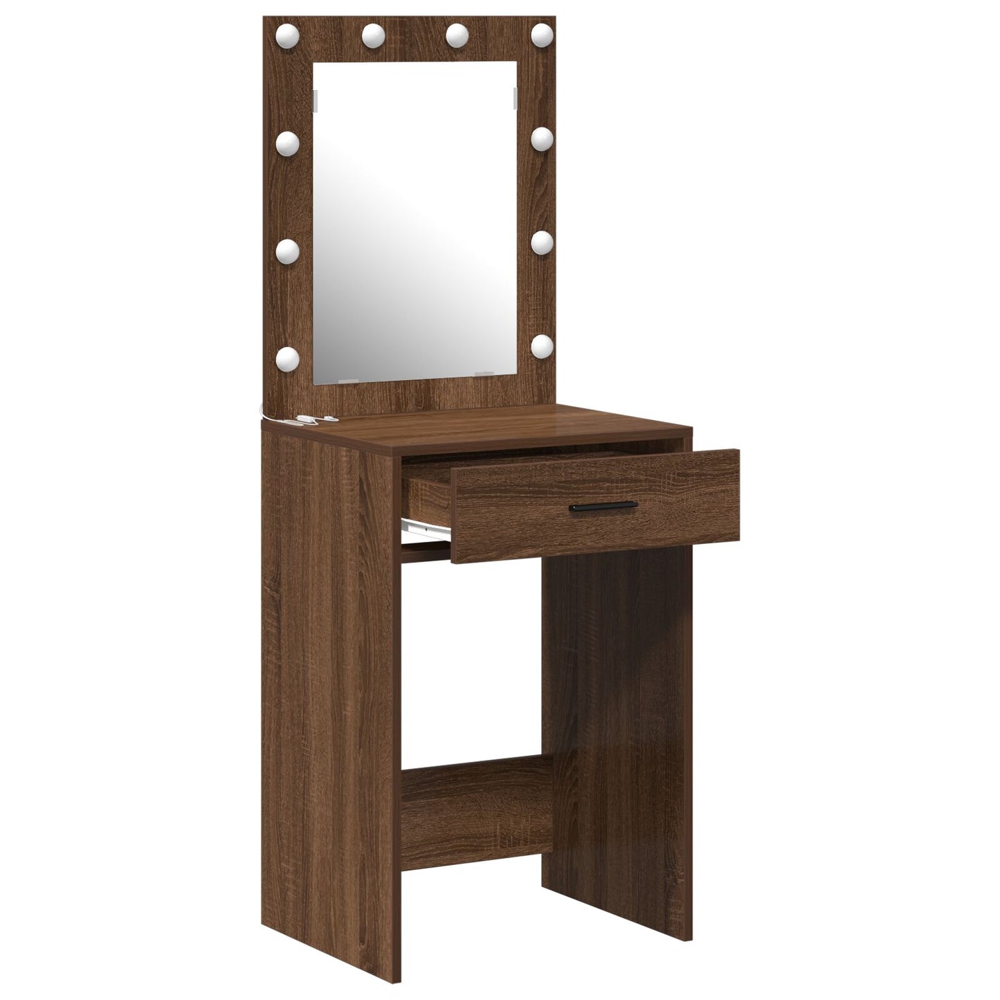 Kaptafel Met Led Verlichting Bruin Eik Bruin eiken 50 x 41 x 135 cm