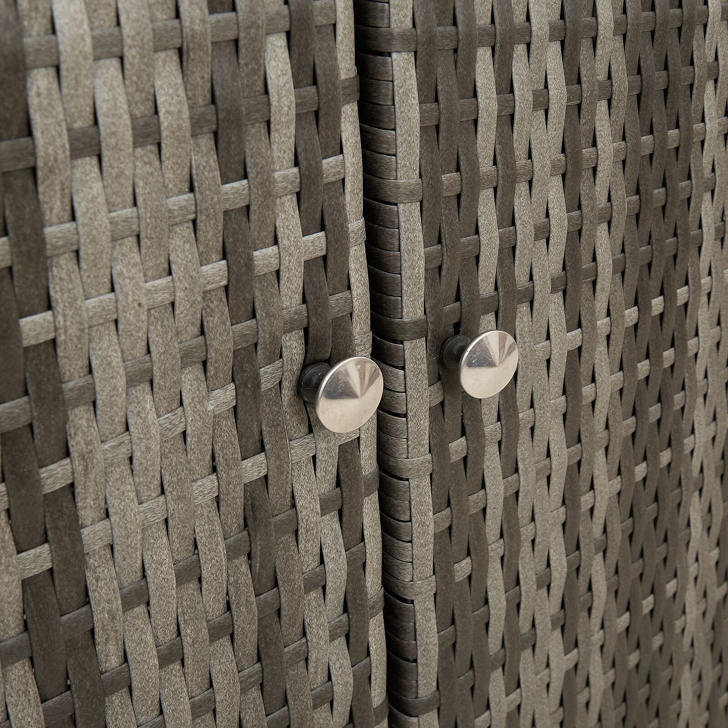 Opbergkast 100X36X102 Cm Rattan Grijs