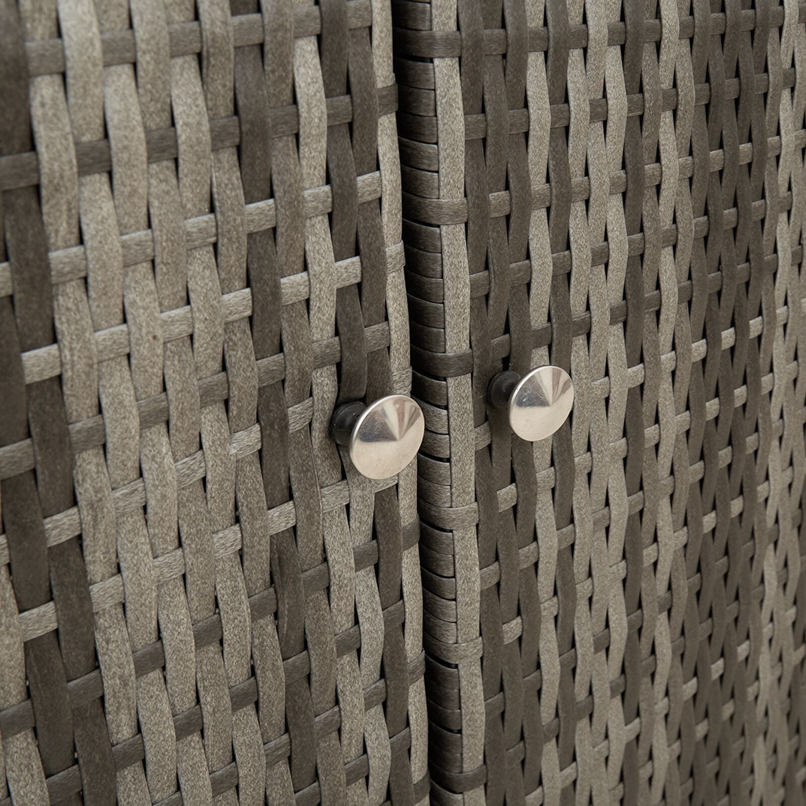 Opbergkast 100X36X102 Cm Rattan Grijs