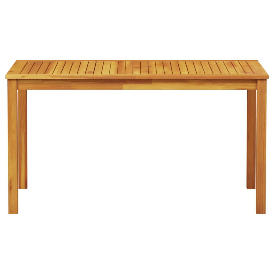 5-Delige Tuintafelset Van Massief Acaciahout 140 cm lange tafel 4-Persoons