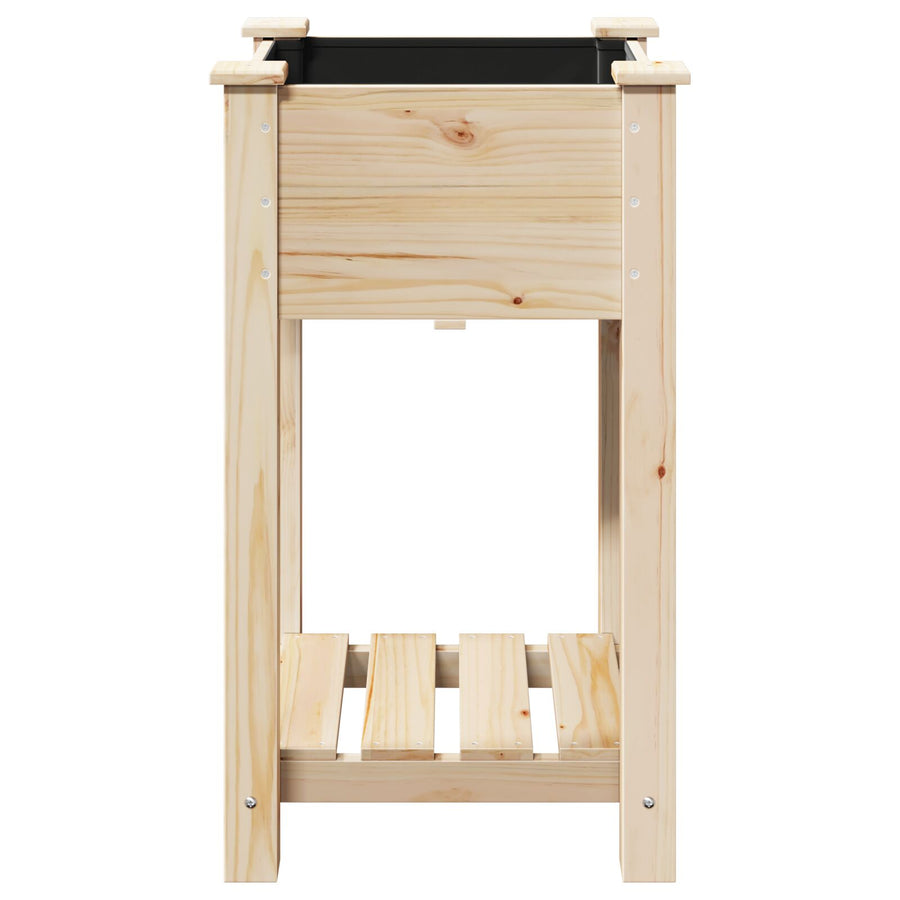Tuinbak Met Plank 45X45X76 Cm Massief Vurenhout 45 x 45 x 76.5 cm