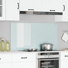 Keukenachterwand 120X60X0,6 Cm Tempered Glas Wit 120 x 60 cm